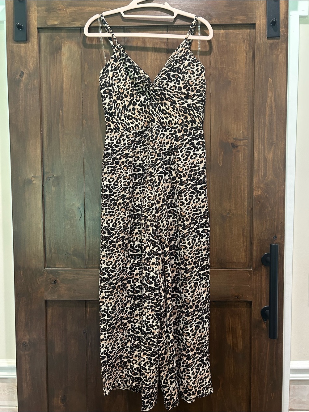 M358 T.J.Maxx Leopard Print Maxi Dress - Tan & Black
